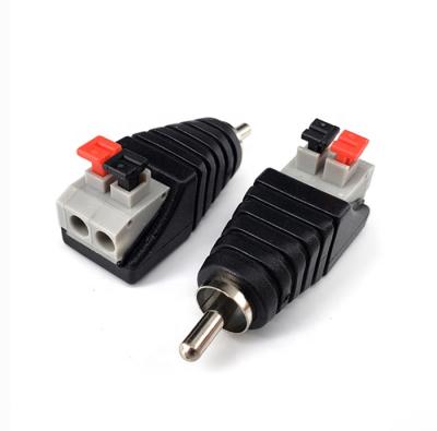 China audio & Video-Audio Male RCA AV Male Plug Balanced Transformer RCA Connector Spring Plug Video Compression Hot AV Connector for sale