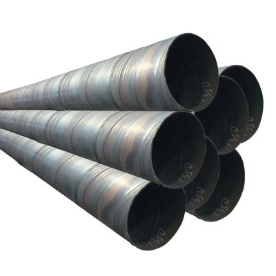 China Liquid pipe round spiral steel pipe welded ssaw steel pipe ss 400 spiral welded steel pipe for sale