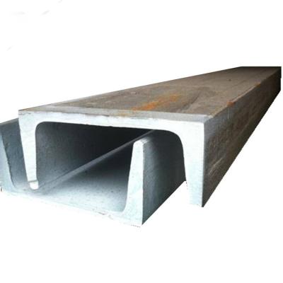 China A36/SS400/Q235/JIS c channel railway high quality structural steel for sale