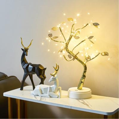 China Modern Willow Tree Lights Led Twig Tree Willow Tree Lights Led 72 LED Leaf Gold Twig Birch Blossom for sale