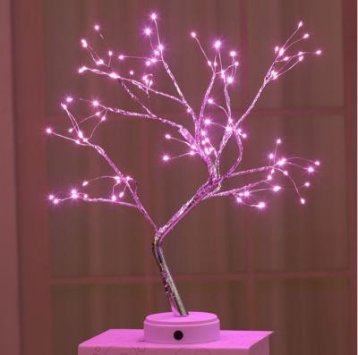 China Modern 108 Led Tree Light Battery Bonsai Tree Lamp Led Willow Branch Lamp Tree Twig Lights for sale