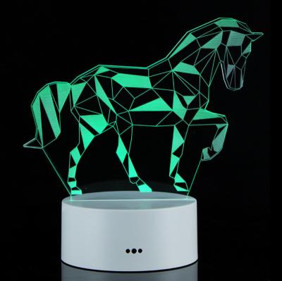 China modern bedside decoration led night light in children room 3d led night light for decoration for sale