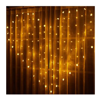 China New LED Curtain Light Love Icicle Christmas Decorations Wedding Window Lights Led Curtain Light for sale