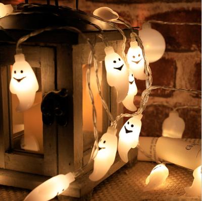 China Wholesale Festival Decoration Ghost Halloween Ghost Led String Lights 20 LED Outdoor 2.5M Battery LED String Light for sale