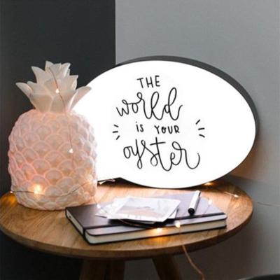 China Modern Customer LOGO Handwriting Message Decoration Proposal Props Diy Led Message Light Box Lamp for sale