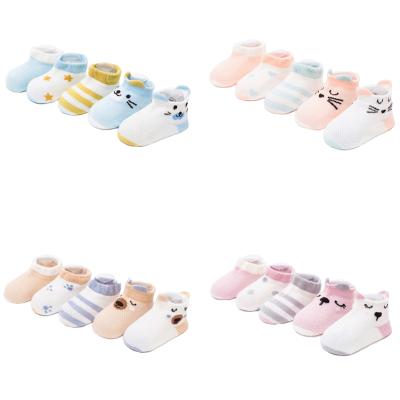 China Hot Selling Viable Summer Baby Pattern Net Mesh Socks Newborn Cartoon Children Animal Socks for sale