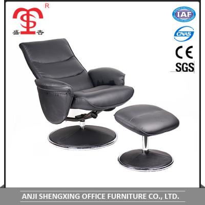 China Super Comfortable Home Furniture Recliner Relax Swivel Leisure Chair With Stool for sale