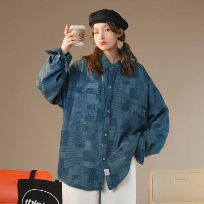 China 2021 Autumn Women Clothing Long Sleeve fashion denim QUICK DRY coat plus size women's coats ladies casual jacket for sale