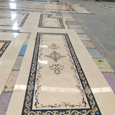 China Modern Waterjet Black and White Marble Mosaic Tile for sale