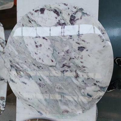 China Modern Natural Green Marble Slab Tiles For Floor And Wall Luxury Violet Green Marble Step for sale