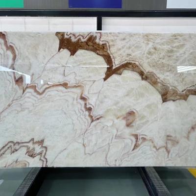 China Modern Chinese White Onxy Marble Open Book Marble for sale