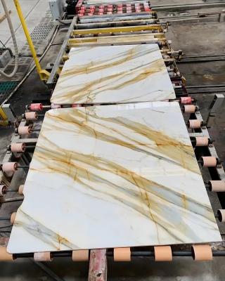 China Modern Italian Calacatta Gold Flooring Designs Marble Images for sale