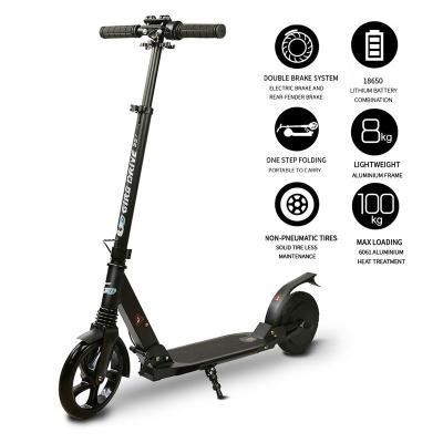 China KICK START Two Wheels Electric Scooters With Kick Start 21.6v 250w 2.6AH for sale