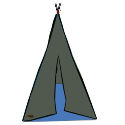 China Camouflage/Field Indian 3 Angles Play Tent Teepee Triangle Tent For Kids Children Playhouse Playhouse Teepee Play Tent Cotton Poles Bedroom for sale