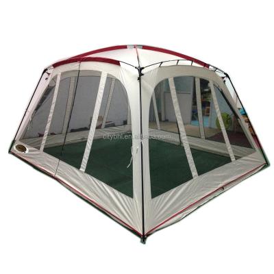 China Outdoor Camouflage Play/Field Mesh Gauze Sun Shade Shelter Canopy Pergola Camping Tent Screen Room For 5-8 Person Fishing Leisure Entertainment for sale