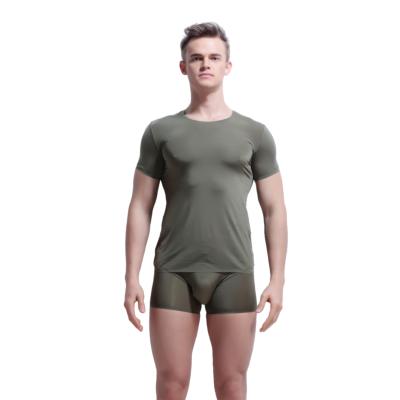 China QUICK DRY Hot Selling Hot Selling Bodysuit Men's Round Neck Sleeve T-shirt Short Slimming Sets Shaper for sale