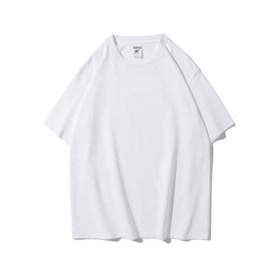 China Oversized super soft anti-pilling plus size T-shirts 280gsm 100% cotton short sleeve white T-shirt for men blank t-shirt wholesale $1 as bottom for sale