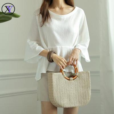 China New Design Best Selling Korean Style Fashion Cotton Ladies Anti-pilling Blouse for sale