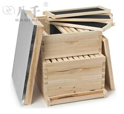 China Farms beekeeping equipment kit tool doule sets deep frame langstroth hives for beekeeping bee box for sale