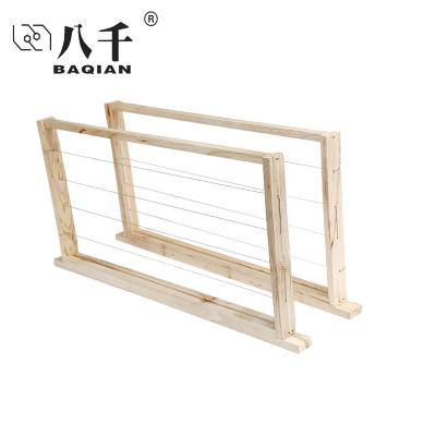 China Easily Assembled Beekeeping Equipment Tools Assembled Langstroth Beehive Wooden Cable Frame Without Comb Base Sheet for sale