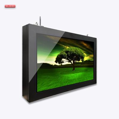 China Outdoor Waterproof 21.4inch Wall Mount Include 49inch LCD Advertising Display Digital Signage Player Totem Kiosk With Touch Screen for sale