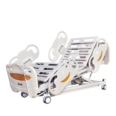 China Multifunctional hospital and hospital clinic bed with four-section ABS fender side rails for sale