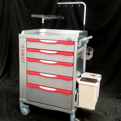 China Factory Directly Sale Modern Medical Trolley Anesthesia Trolley Crash Cart For Hospital Use for sale