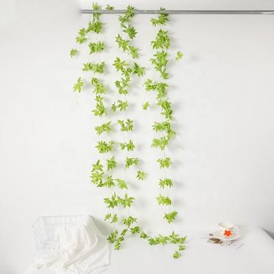 China Natural Balcony Decoration Pipeline Air Conditioning Living Room Touch Rattan Vine Artificial Flower Hanging Plastic Rattan for sale