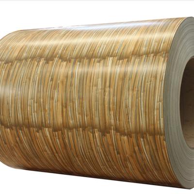 China Decoration Pattern Wood Color Prepainted Galvanized Steel Coils Decoration Material for sale