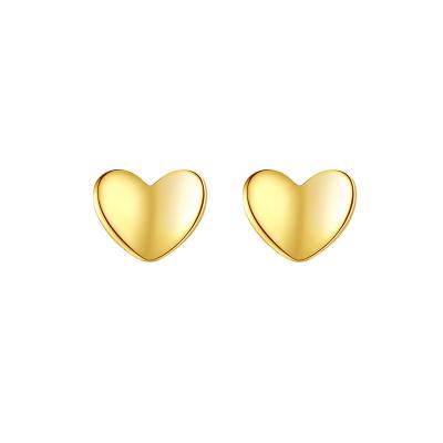 China Daidan Lead Free Nickel Free 925 Silver Stud Earrings Women Bulk Tiny Love Shape Heart Stud Earrings Wholesale for sale