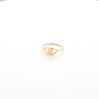 China FASHIONABLE Daidan Eye Ring Jewelry Custom Silver Bohemian Stackable Eye Gold Plated Sterling Silver Ring for sale