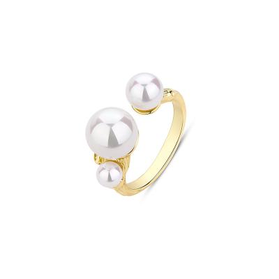 China Daidan Rings Lead Free Nickel Free 18K Gold Plated Fashionable Multiple Bead Adjustable Bead Textured Sterling Silver 925 Ring for sale