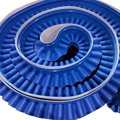 China Oil Resistant Blue Color Food Grade 1mm/1.2mm/1.5mm Conveyor Belt For Food Machine for sale