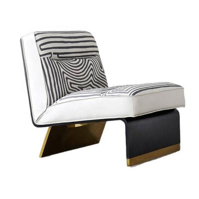 China Luxury Single Chair BAXTER Design Minimalist Style Zebra (The Other) Leisure Adjustable Light Model Leisure Sofa Chair For Living Room for sale