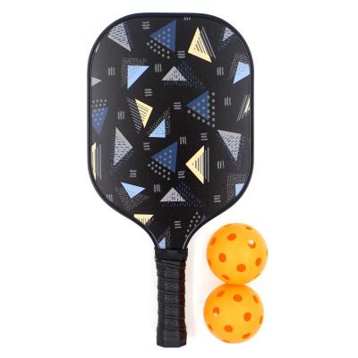 China Professional Outdoor Game Pickleball Padle Carbon Fiber Face Beach Tennis Rackets Set Racket+Two Picklebal+Net Bag for sale