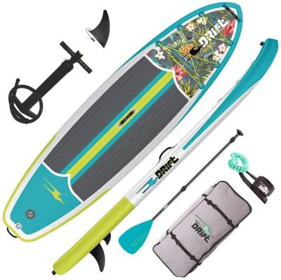 China Unisex Inflatable Stand Up Paddle Board, SIP with Accessories Leash Wrapped Pump Lightweight Paddle, Fin and Travel Bag s002 for sale