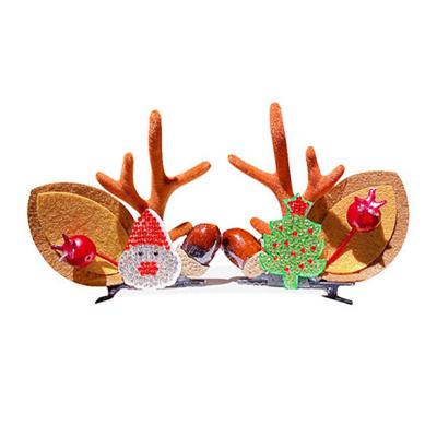 China Party The Last Of Christmas Moose Horn Hairpin Cute Funny Hairpin For Kids for sale