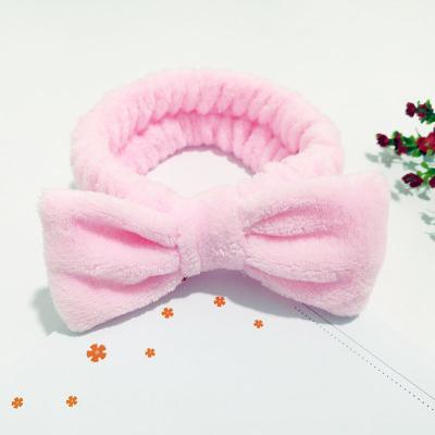 China 2021 Korean Style Super Soft Soft Flannel/Korean Style Butterfly End Soft Headband For Women for sale