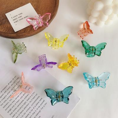 China Modern Acrylic Transparent Butterfly Claw Clip Hook Clip Hair Accessories For Girls for sale