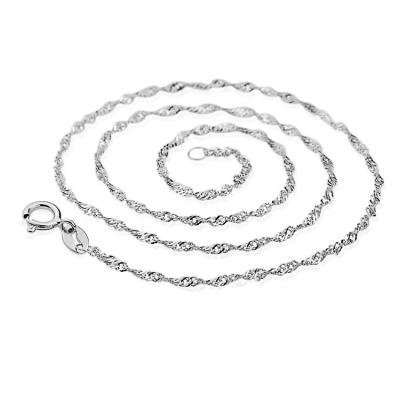 China 925 silver chain 925 chain jewelry water wave chain jewelry accessories water wave chain hot sterling silver jewelry chain for sale