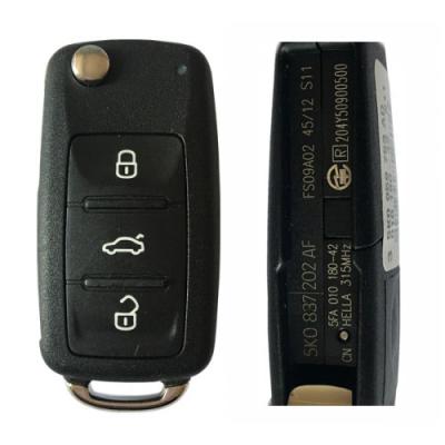 China Car Key CN001026 3 Button Remote Key with 315MHZ and ID48 HU66 FCCID 5K0 837 202 AF for sale