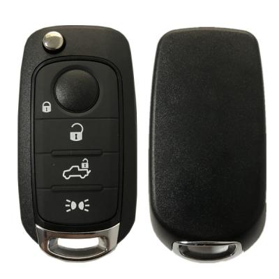 China Flip Key for Fiat Egea tipo 500 500X 4Buttons 434MHz Megamos 88 AES VIRGIN Blade SIP22 Model: I6FA CN017010 for sale