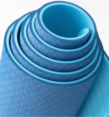 China Waterproof Yoga Mat Eco Friendly Fitness Exercise Mat with Carrying Strap-Workout Mat for Yoga, Floor Exercises for sale