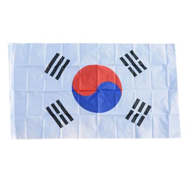 China Wholesale Bandera Nacional Promotion High Quality Polyester Material Flagskorea International National Flag FLYING for sale