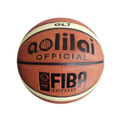 China Basketball playing cheap custom logo PVC outdoor sport classic basketballs wholesale for sale