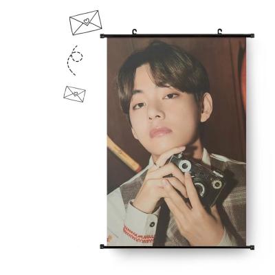 China Wholesale KPOP KPOP Idol Bangtan Boys 2021 Holiday Small Photo Hanging Picture Collection Wishes Tapestry Fabric Poster for sale