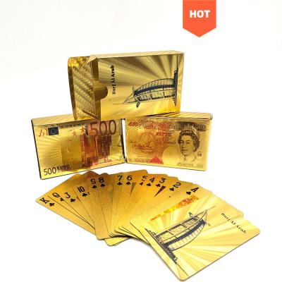 China China Factory Custom Plastic Card Gold Plastic Playing Cards PVC Playing Poker High Quality Printing Cards For Adults for sale