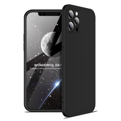 China 3 In 1 Hard PC Case GKK Brand Shockproof 3 In 1 Pro Max Back Cover Mobile Phone PC iPhone 12 Hard Plastic Coque Case For Protector for sale