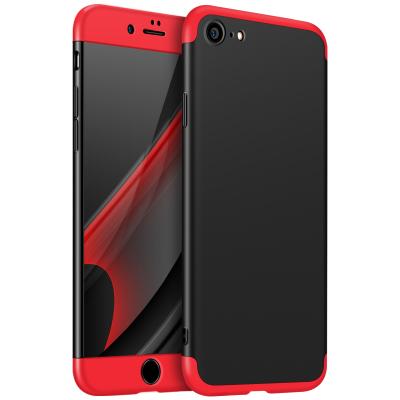 China 360 Degree 3 in 1 PC Case GKK Matte Hard 3 in 1 360 Degree Cell Phone Back Cover Case for iPhone 8 7 6 6S X Se 10 5 5S plus 8plus 7plus 6plus 6splus for sale