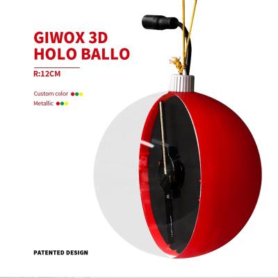 China PC GIWOX HOLOBALLO 12cm Holographic Fan 3D Display Christmas Ornaments For Gifts Idea And Decoration Supplies for sale